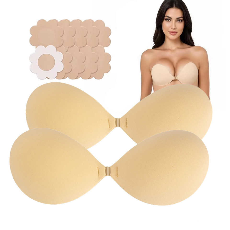 Backless Bra Sticky - Soutien-gorge invisible sans bretelles adhésif push-up